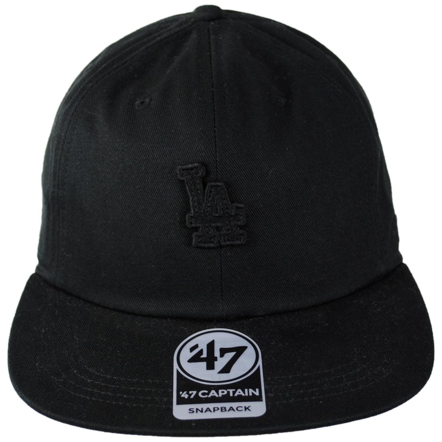 47 Brand | Los Angeles Dodgers MLB Captain RL Snapback Baseball Cap | 203051 | front | BLACK