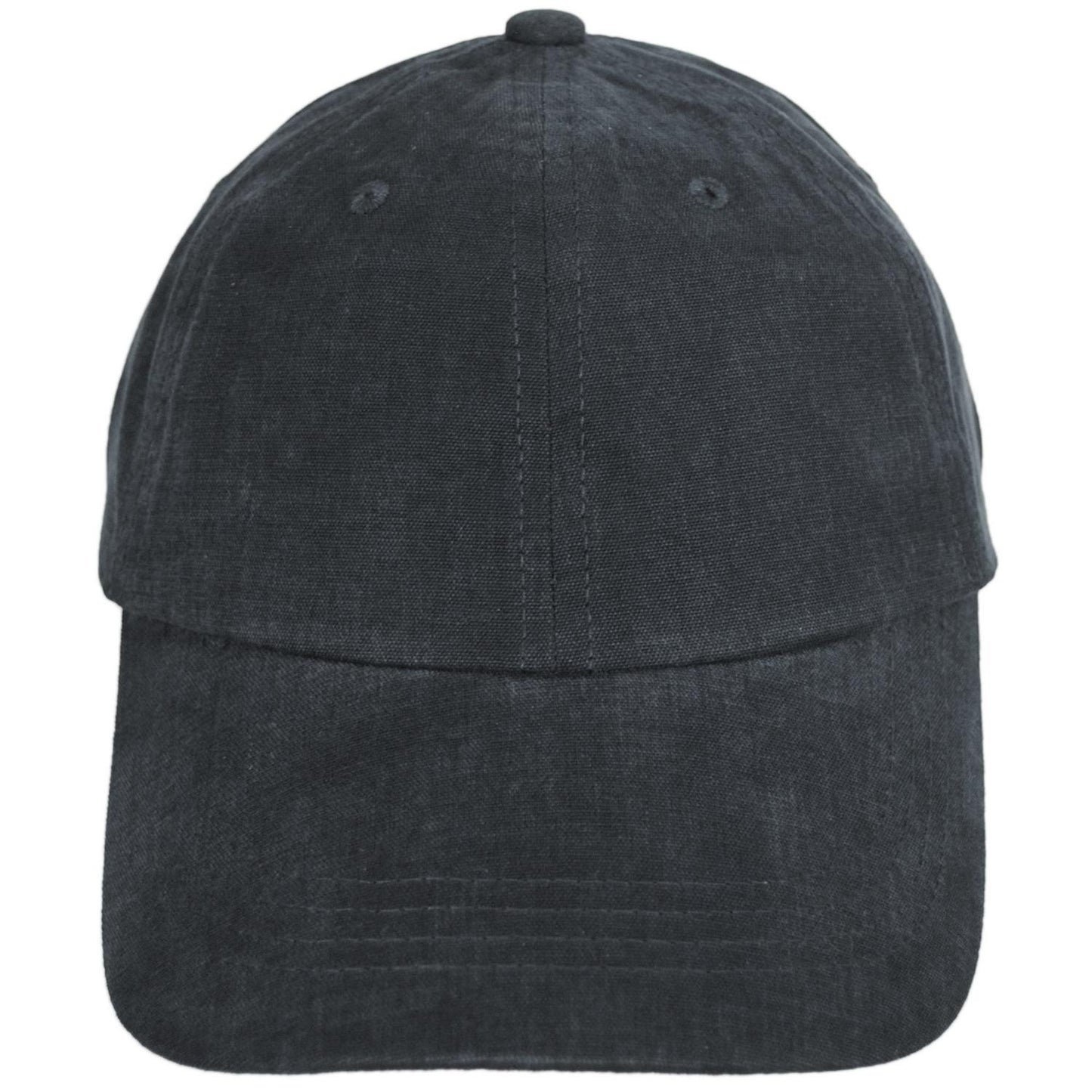 Dorfman Pacific | Washed Cotton Baseball Cap Dad Hat | 200188 | front | CHARCOAL