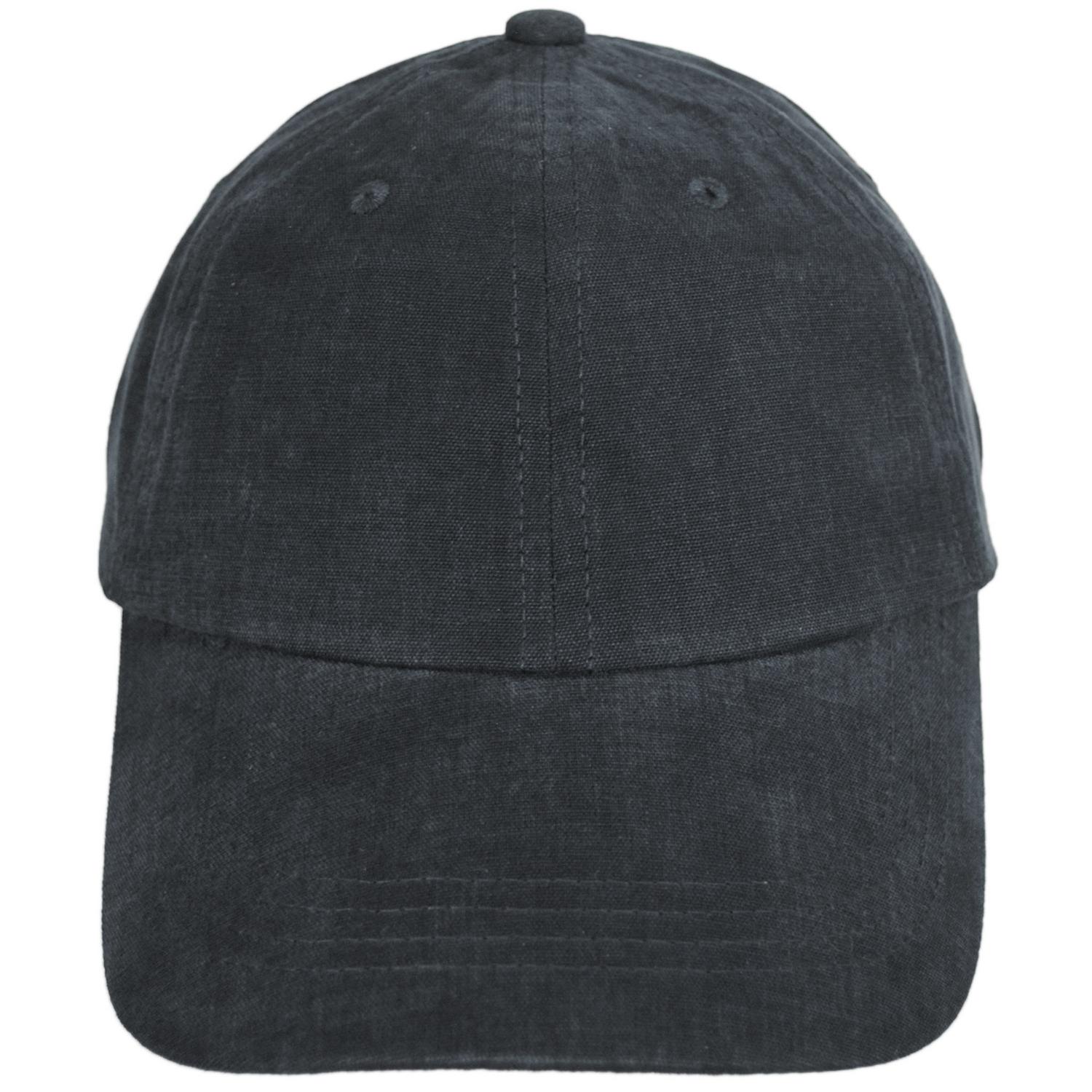 Dorfman Pacific | Washed Cotton Baseball Cap Dad Hat | 200188 | front | CHARCOAL