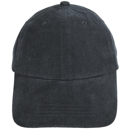 Dorfman Pacific | Washed Cotton Baseball Cap Dad Hat | 200188 | front | CHARCOAL