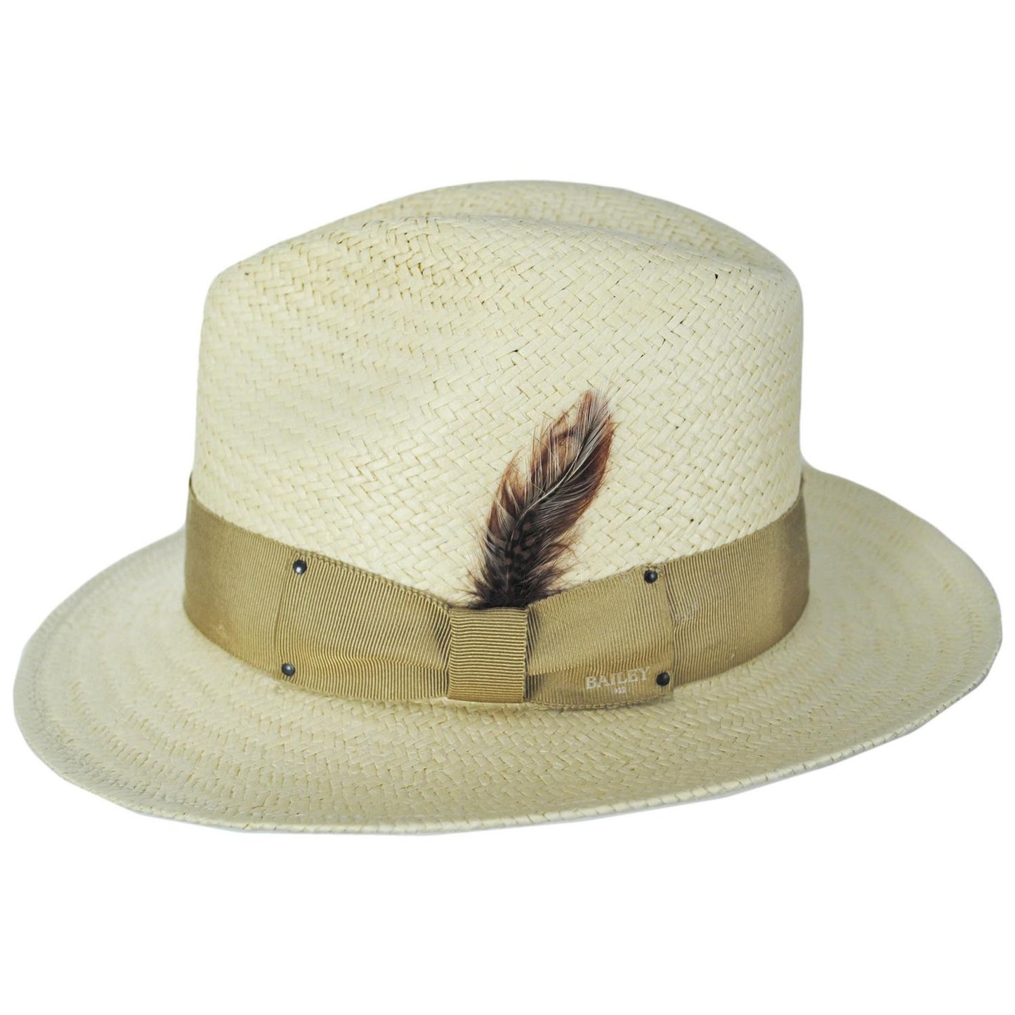Bailey 1922 | Blixen Sun Raindura Straw Fedora Hat | 127936 | profile | TAN