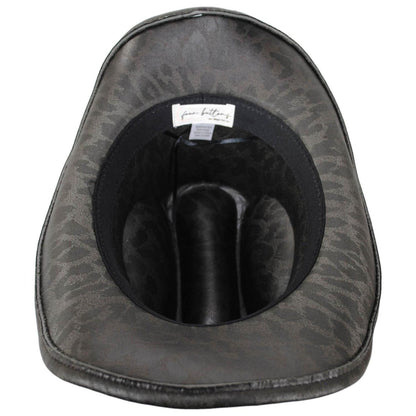 San Diego Hat Company | Meow Faux Leather Western Hat | 108657 | under | LEOPARD