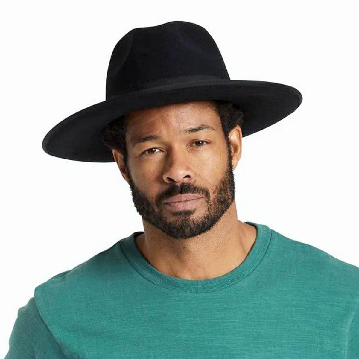 BRIXTON HATS | Reno Wool Felt Fedora Hat | 135651 | lsmone | BLACK/BLACK
