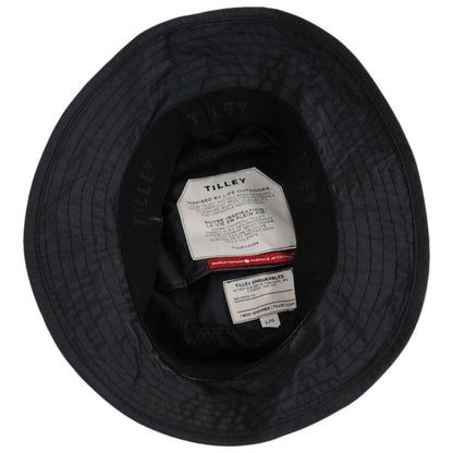 Tilley Endurables | Traverse DWR Ripstop Nylon Packable Bucket Hat | 400843 | under | BLACK