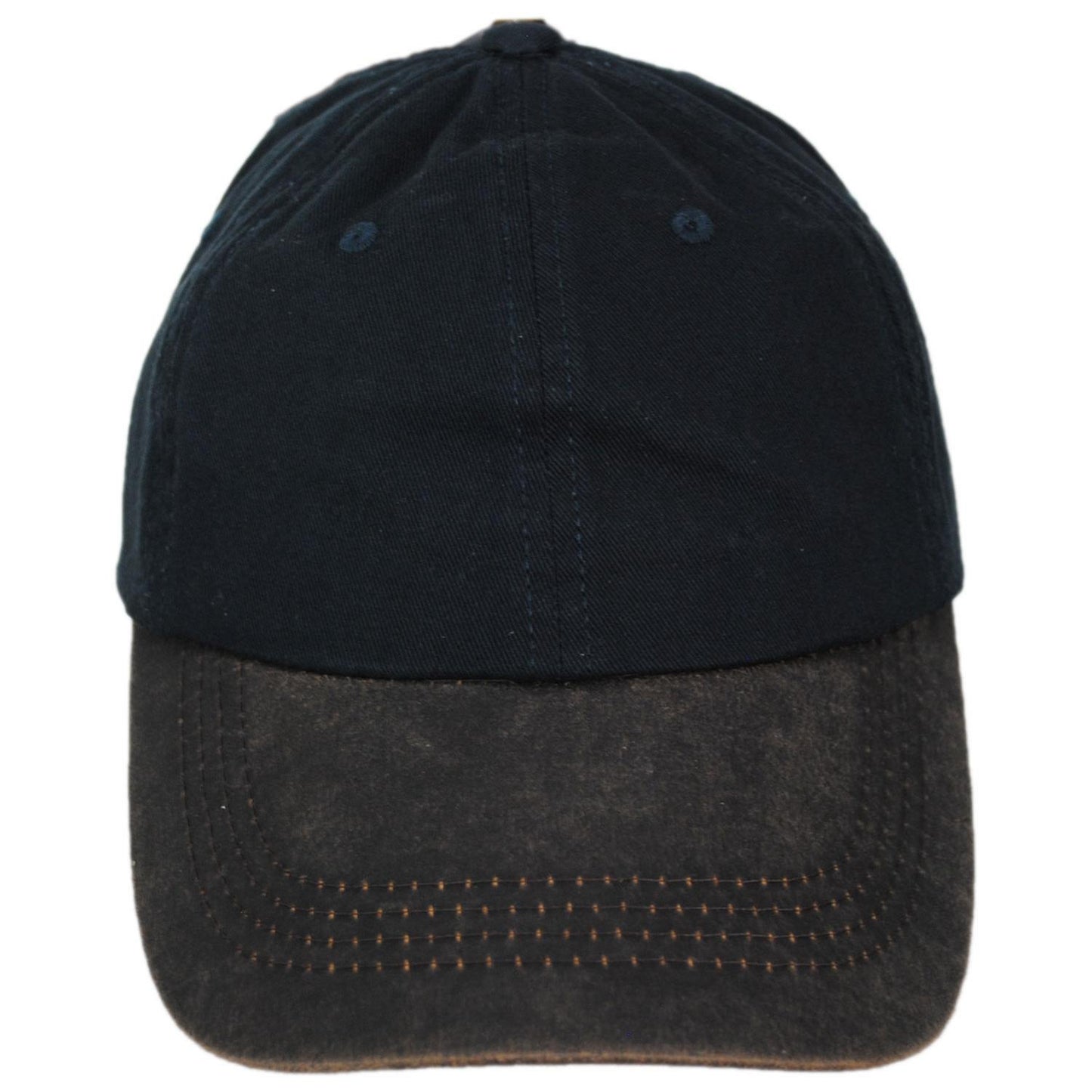 Dorfman Pacific | Weathered Cotton Bill Baseball Cap | 200191 | front | NAVY