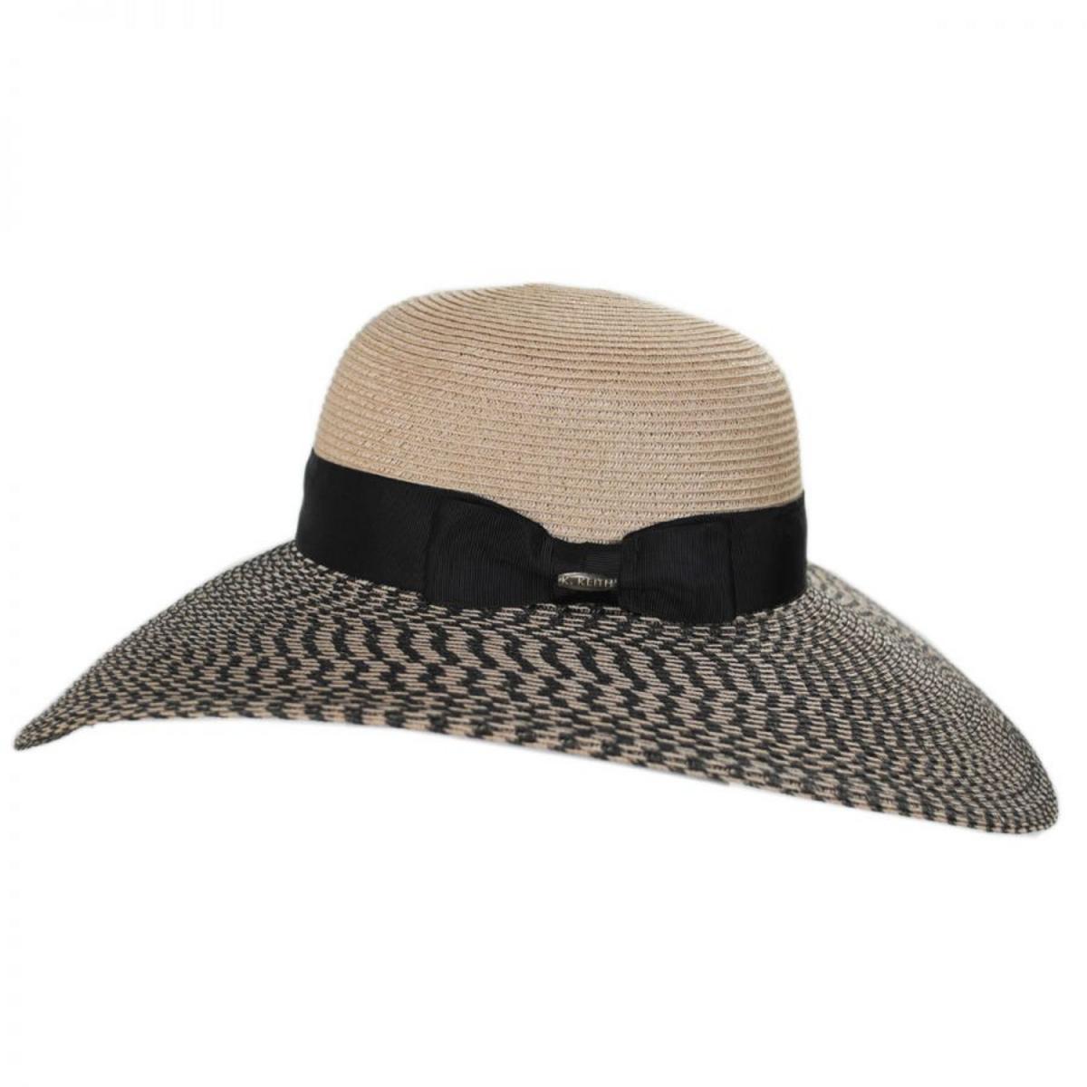 Karen Keith | Resort Straw Swinger Wide Brim Hat | 102217 | profile | MULTI