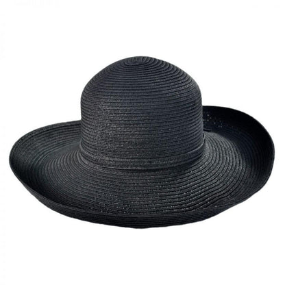 sur la tete | Traveler Toyo Straw Breton Sun Hat | 104200 | front | BLACK