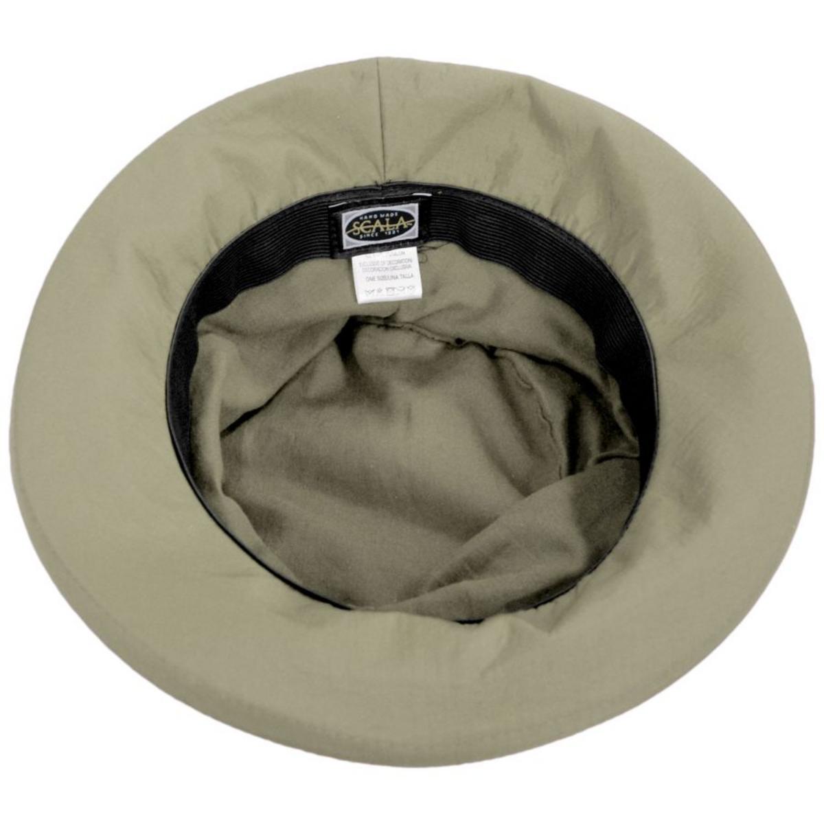 Scala | Hanover Cloche Rain Hat | 106408 | under | KHAKI