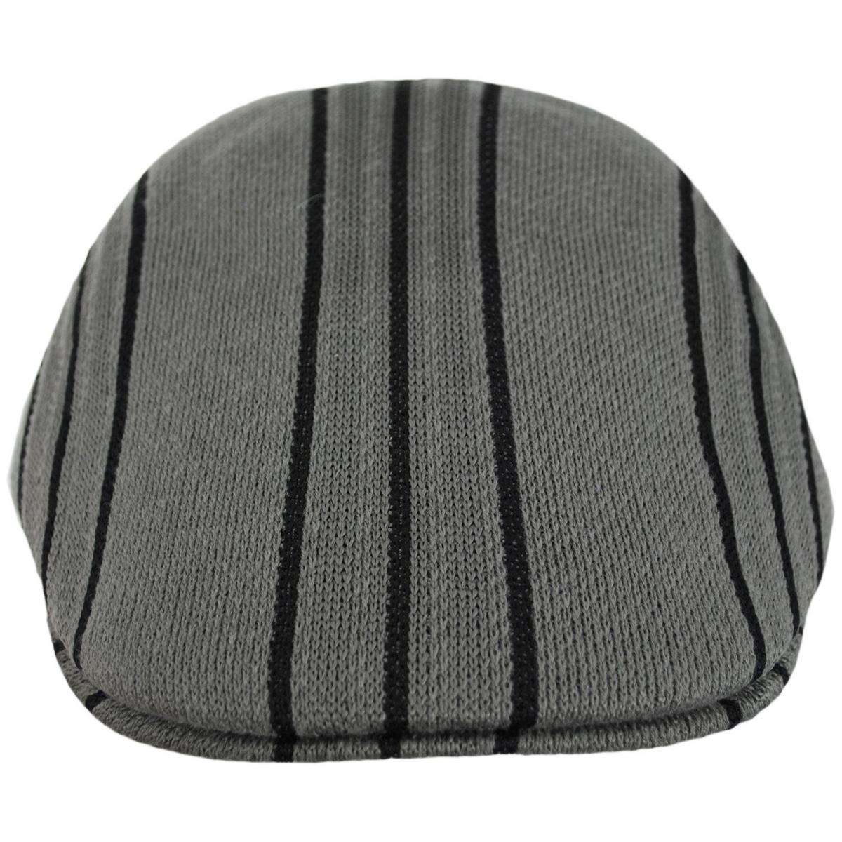 Kangol | Don Stripe 507 Knit Ivy Cap | 161029 | front | WARM GREY