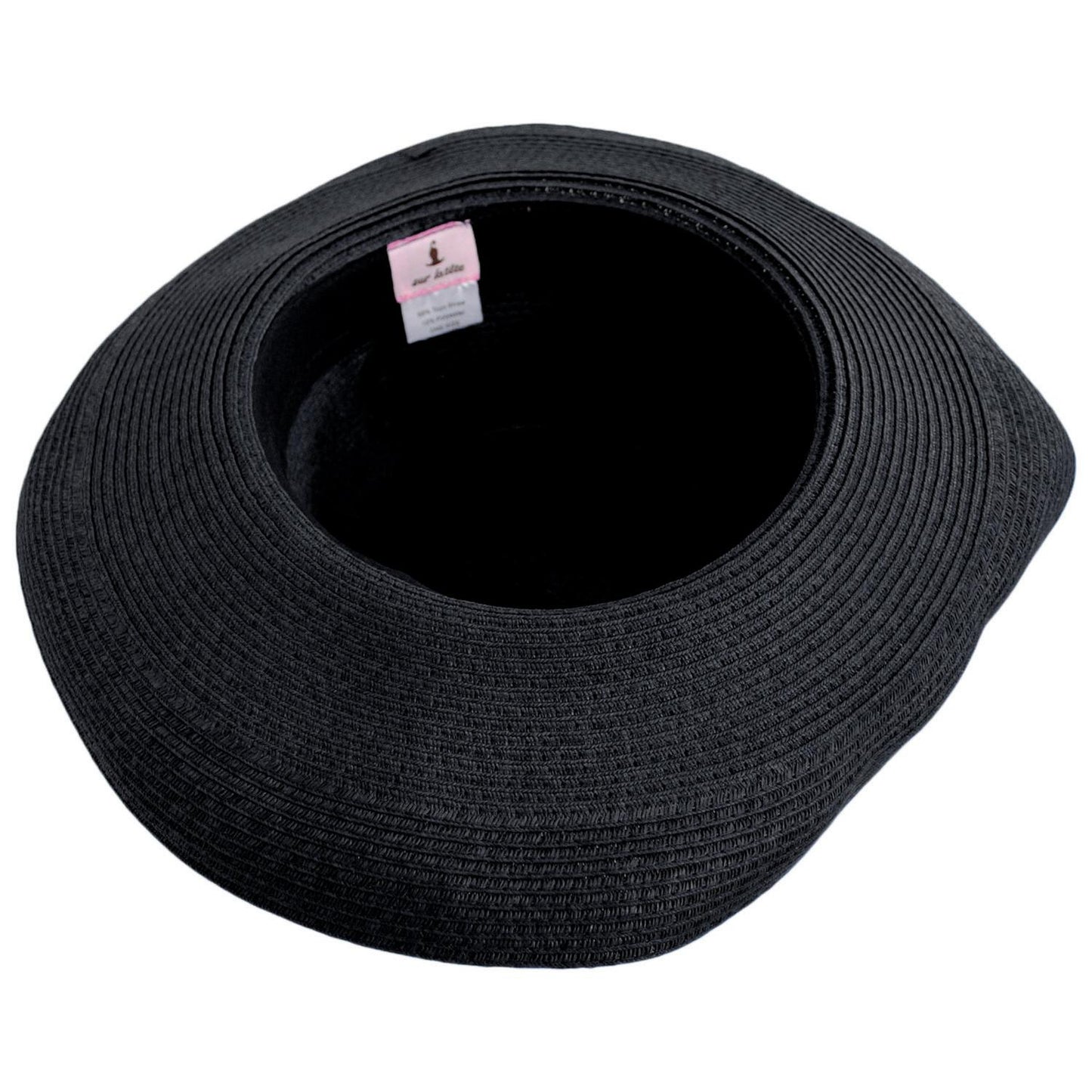 sur la tete | Traveler Toyo Straw Breton Sun Hat | 104200 | under | BLACK