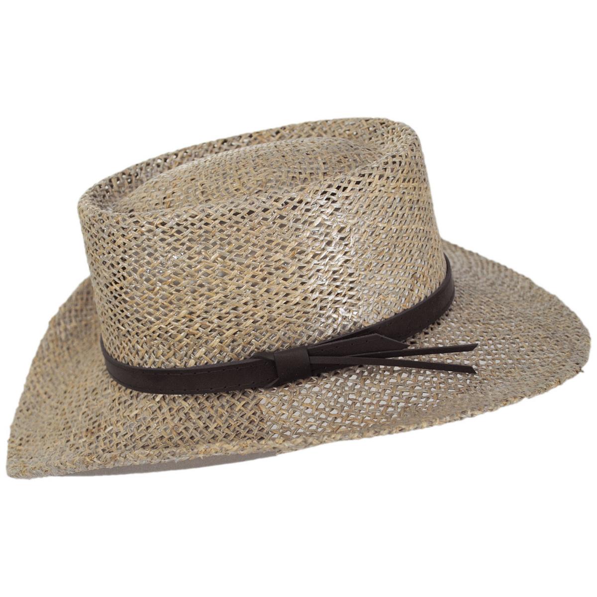 Stetson | Seagrass Straw Gambler Hat | 126919 | profile | WHEAT