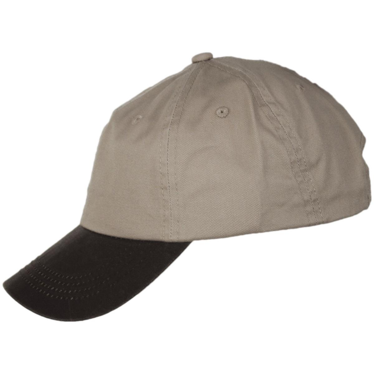 Dorfman Pacific | Weathered Cotton Bill Baseball Cap | 200191 | profile | KHAKI