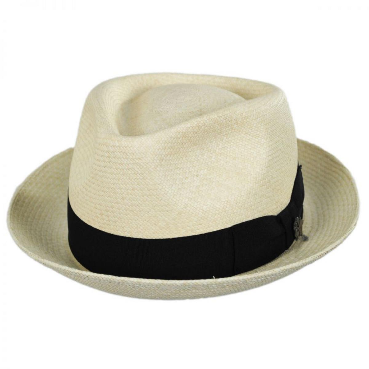 Bigalli | Quickstep Grade 8 Panama Straw Fedora Hat | 129201 | lead | NATURAL