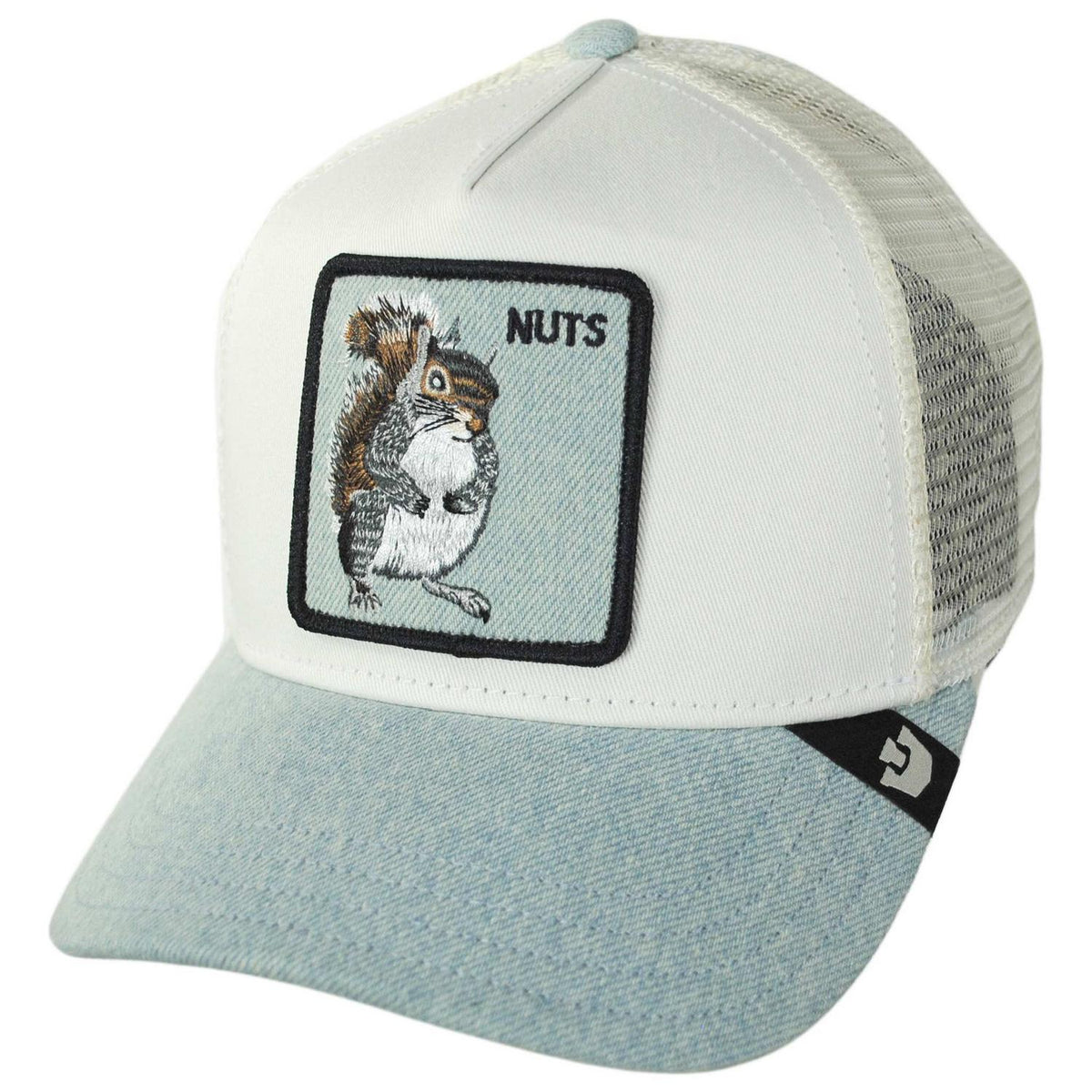 Goorin Bros | Denim Nuts Mesh Trucker Snapback Baseball Cap | 200847 | lead | LIGHT DENIM
