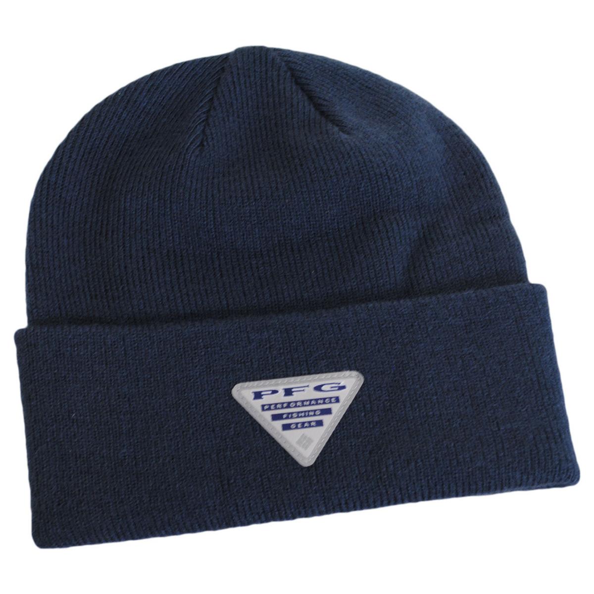 Columbia Sportswear | Fish Flag Acrylic Knit Cuffed Beanie Hat | 500741 | under | CARBON