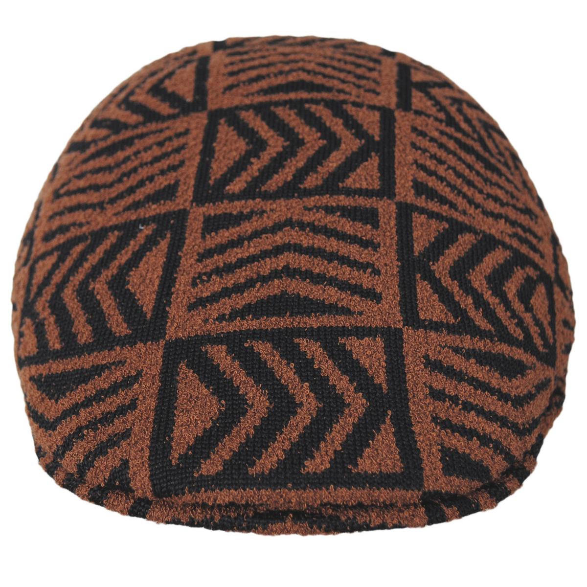 Kangol | Network Jacquard 507 Ivy Cap | 161025 | front | MAHOGANY/BLACK
