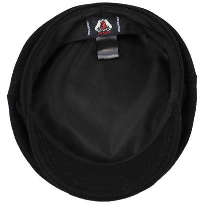 Jaxon Hats | Wool Fiddler's Cap | 181010 | under | BLACK