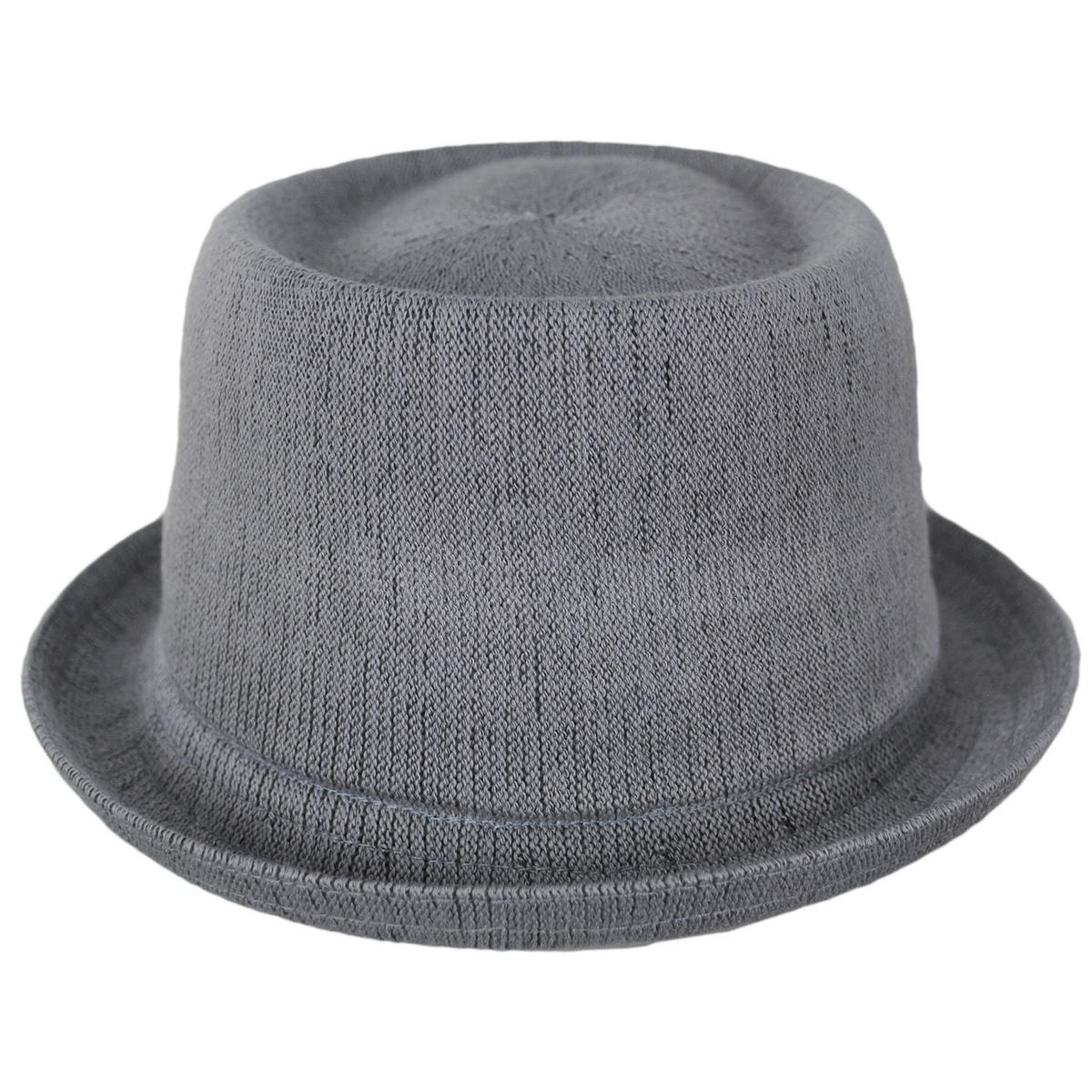 Kangol | Bamboo Mowbray Pork Pie Hat | 185744 | front | GREY