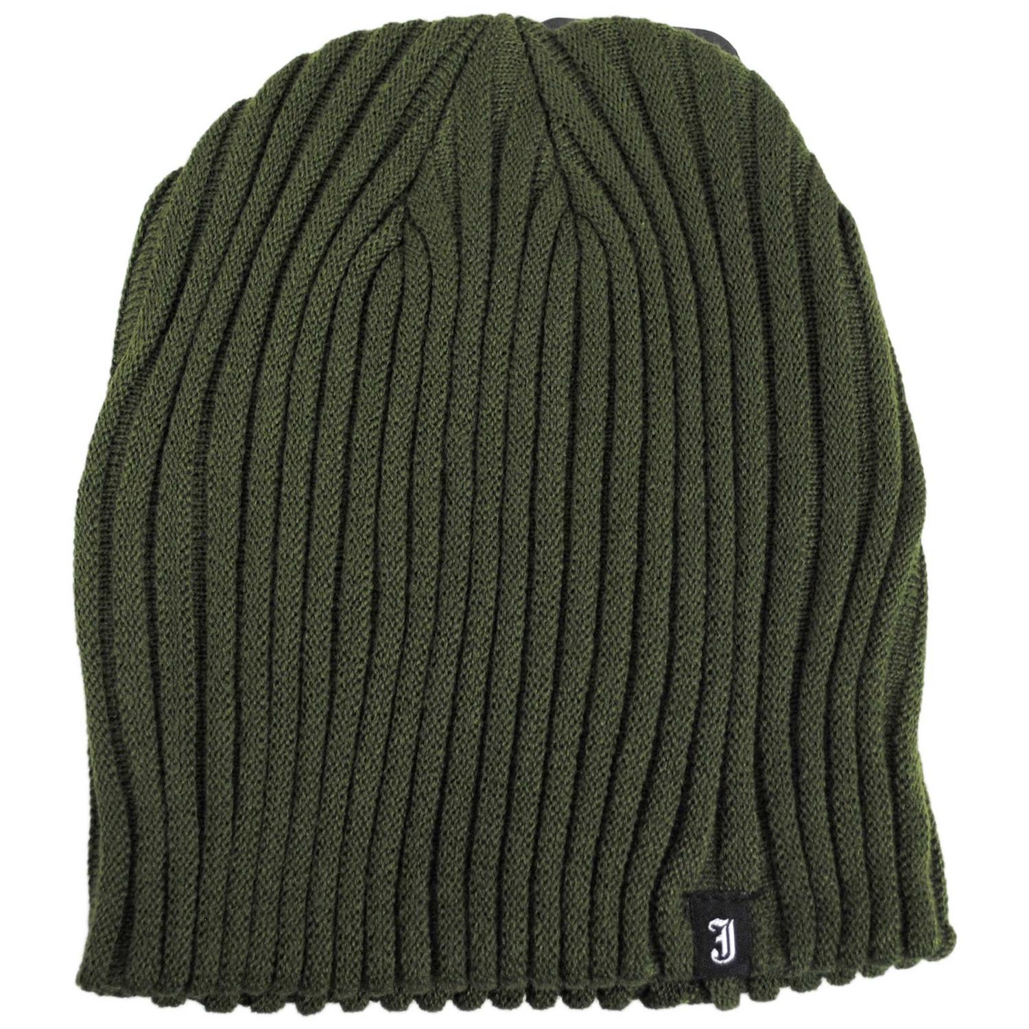 Jaxon Hats | Rib Knit Beanie Hat | 502903 | lead | OLIVE GREEN