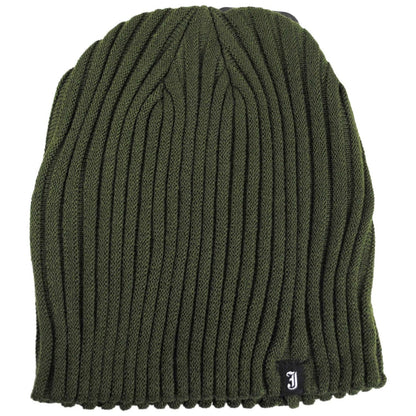 Jaxon Hats | Rib Knit Beanie Hat | 502903 | lead | OLIVE GREEN