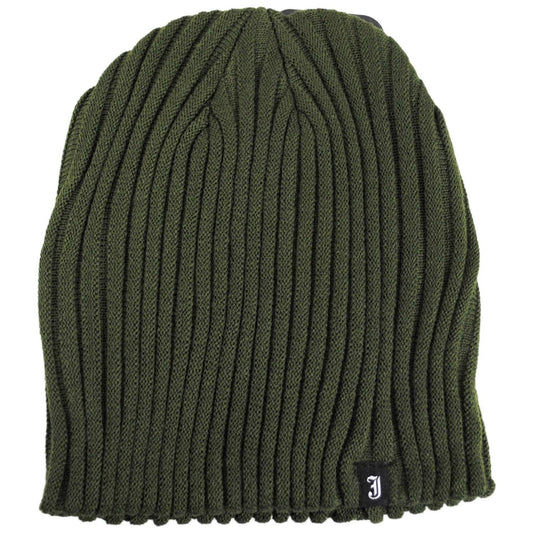 Jaxon Hats | Rib Knit Beanie Hat | 502903 | lead | OLIVE GREEN