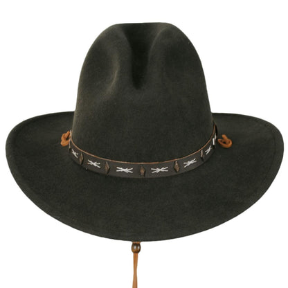 Stetson | Kalamath Crushable Wool Felt Western Hat | 130743 | front | SAGE GREEN
