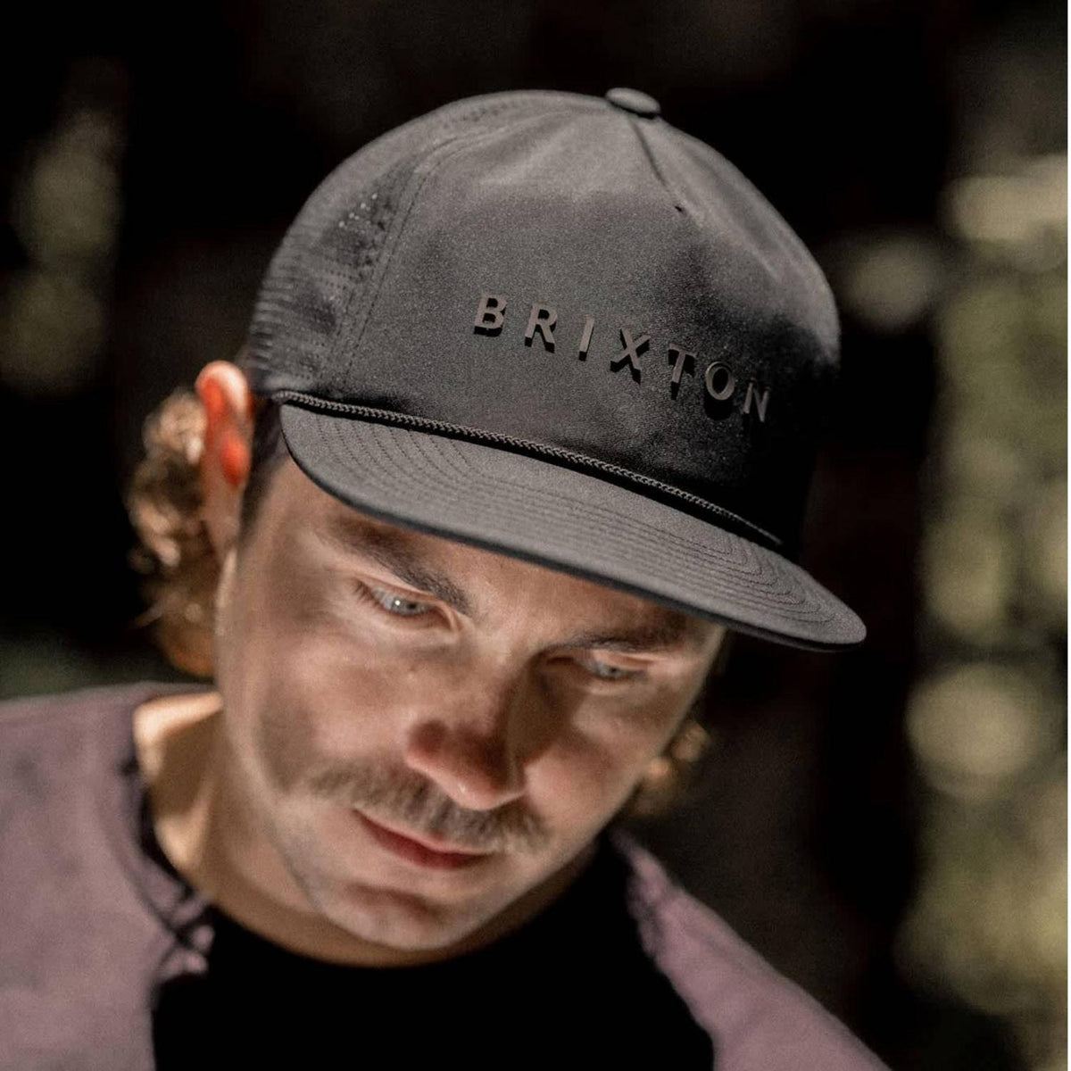 BRIXTON HATS | Alpha Journey Performance Strapback Baseball Cap | 201734 | lsmone | BLACK