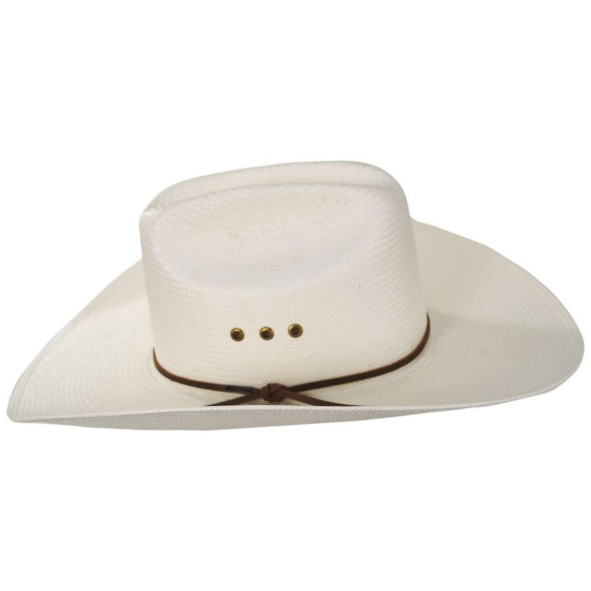 BRIXTON HATS | El Paso Reserve Shantung Straw Western Hat | 128352 | profile | OFF WHITE