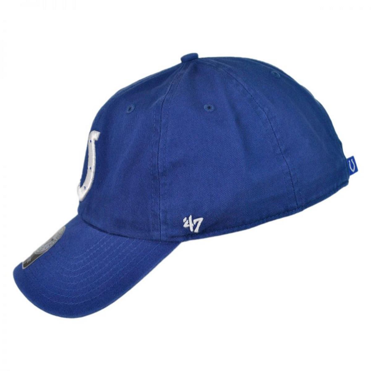 47 Brand | Indianapolis Colts NFL Clean Up Strapback Baseball Cap Dad Hat | 203840 | profile | ROYAL