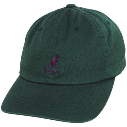 Kangol | Washed Cotton Strapback Baseball Cap Dad Hat | 201173 | lead | ALGAE