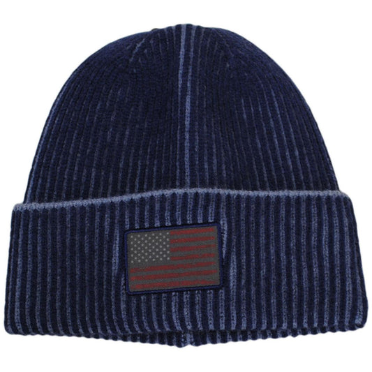 Dorfman Pacific | Constitution Acrylic Knit Beanie Hat | 500043 | lead | DENIM BLUE