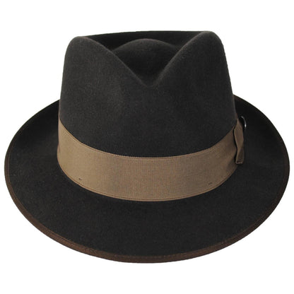 Stetson | Hashtag Wool Felt Fedora Hat | 130771 | front | SAGE