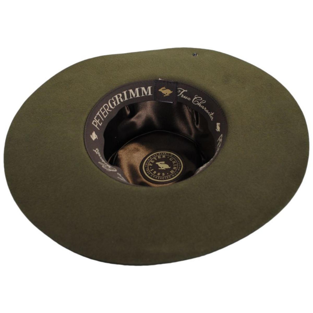Peter Grimm | Byron Bay Wool Felt Rancher Hat | 136500 | under | OLIVE
