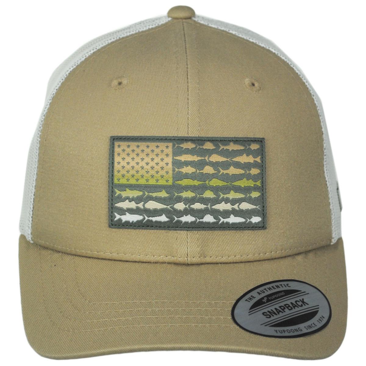 Columbia Sportswear | Kid's PFG Fish Flag Snapback Baseball Cap | 509610 | front | BEACH