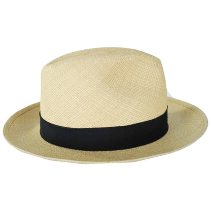 Borsalino | Quito Medio Panama Straw Fedora Hat | 126002 | profiletwo | NATURAL