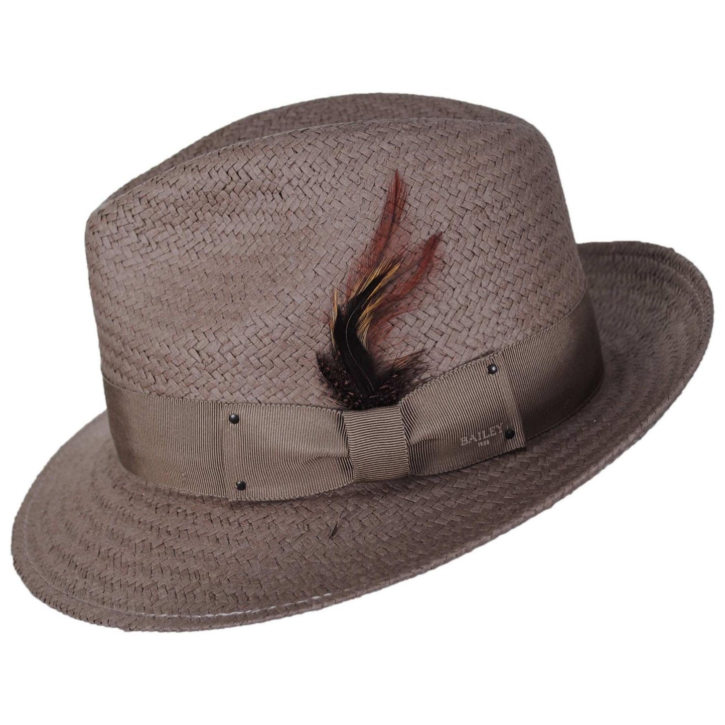 Bailey 1922 | Blixen Sun Raindura Straw Fedora Hat - Stone | 127936ST | profile | STONE