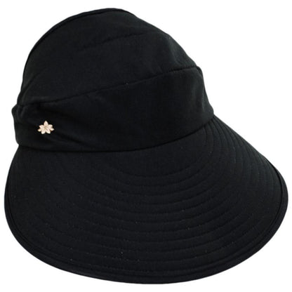 Cappelli | Queen Charlotte Pony Tail Face Framer Cap | 106433 | lead | BLACK