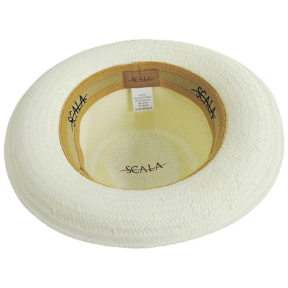 Scala | Botanic Toyo Straw Fedora Hat | 126094 | under | BLEACH