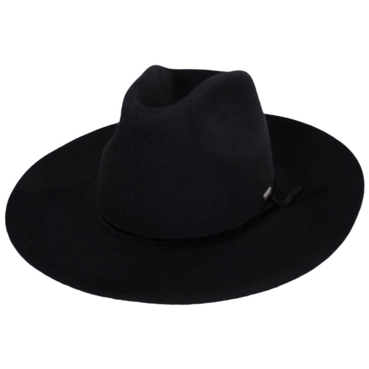 BRIXTON HATS | Sedona Reserve Wool Felt Cowboy Hat | 135652 | lead | BLACK