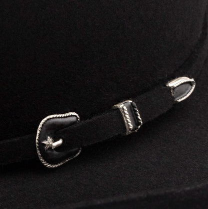 Resistol | George Strait Collection City Limits 6X Fur Felt Western Hat | 130642 | detailone | BLACK