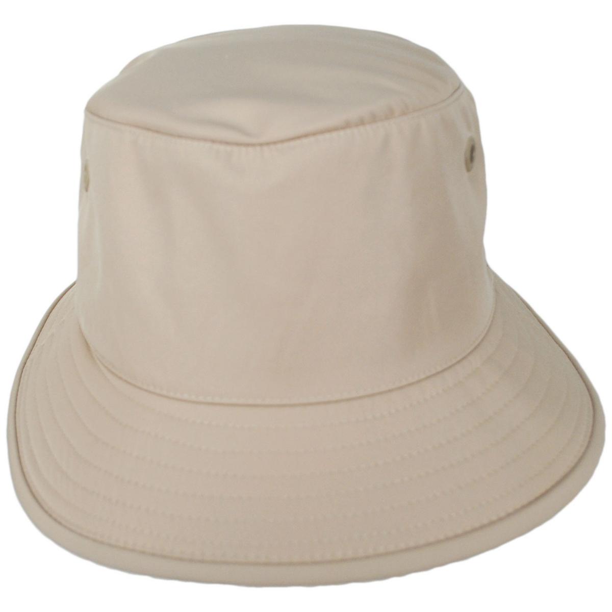 Tilley Endurables | Logo Technical T1 Travelers Bucket Hat | 400852 | front | LIGHT TAN