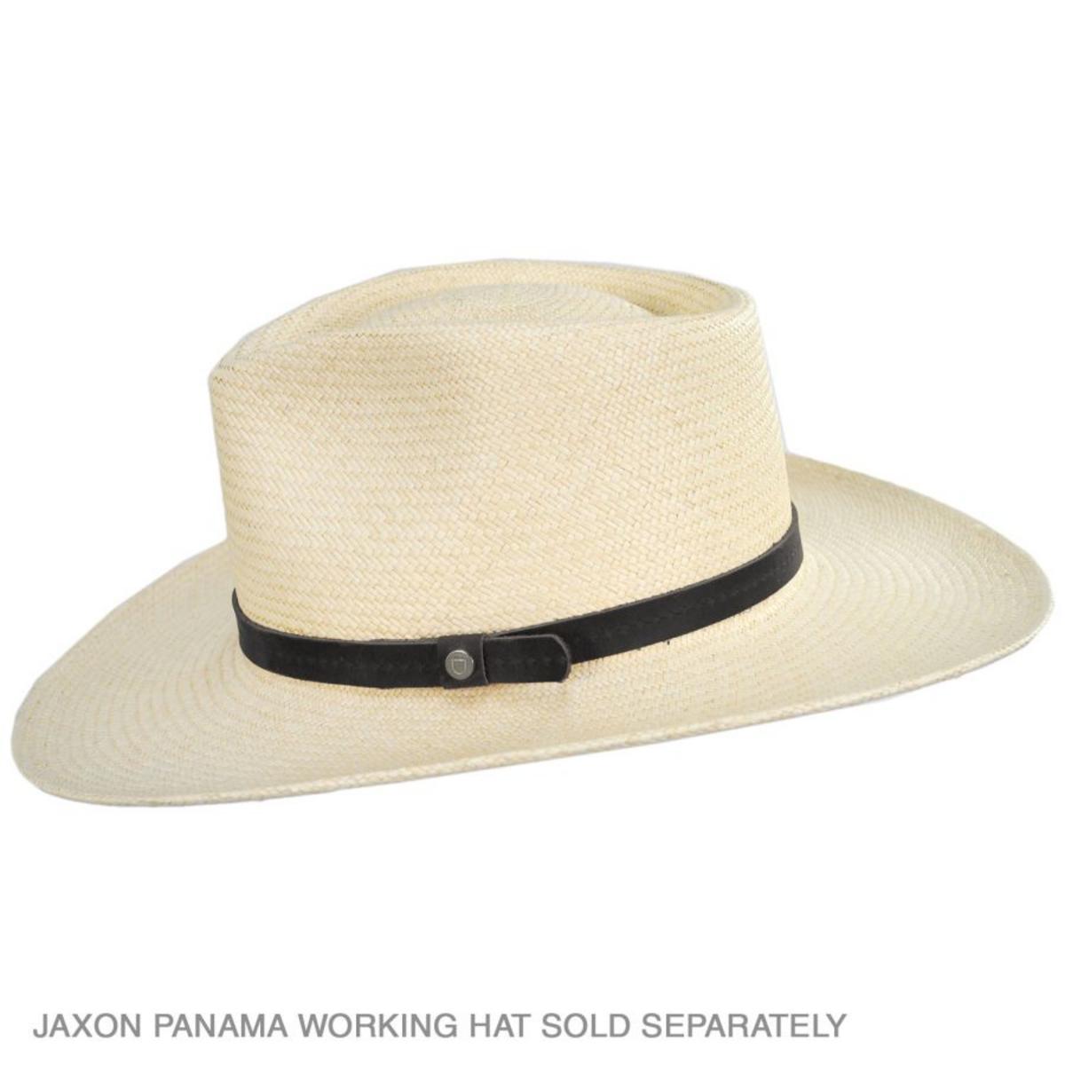 BRIXTON HATS | Shield Star Debossed Vegan Leather Hat Band | 601108 | profile | BLACK