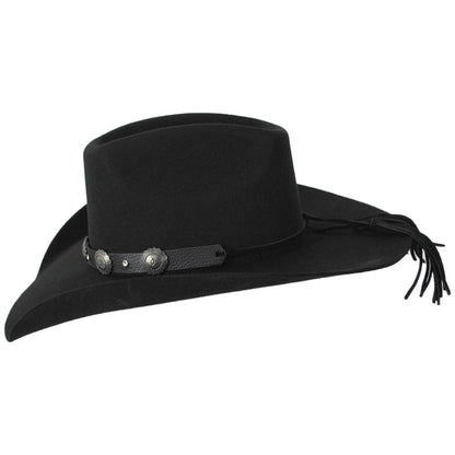 Justin Hats | Miley Wool Felt Western Hat | 136801 | profile | BLACK