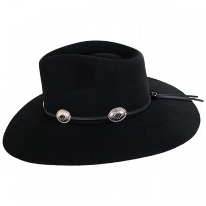 Charlie 1 Horse | Traveler Wool Felt Crossover Hat | 124986 | profile | BLACK