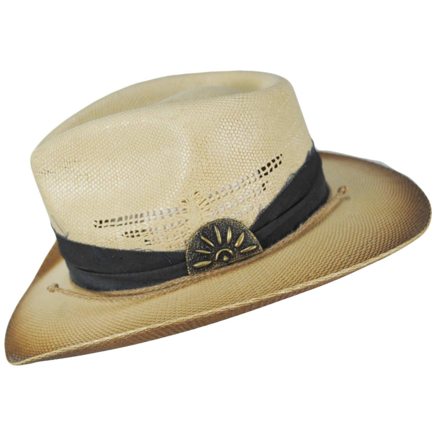 Charlie 1 Horse | Lainey Wilson Laredo Bangora Straw Outback Hat | 101681 | profile | SWEATED