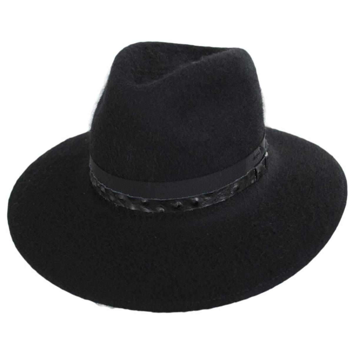 Bailey 1922 | Croft Wool Felt Fedora Hat | 130392 | lead | BLACK