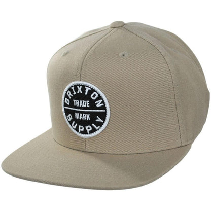 BRIXTON HATS | Oath III Snapback Baseball Cap - FW23 | 201713FW23 | lead | SAND