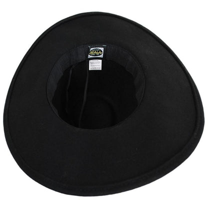 Calista Wide Brim Wool Felt Fedora Hat