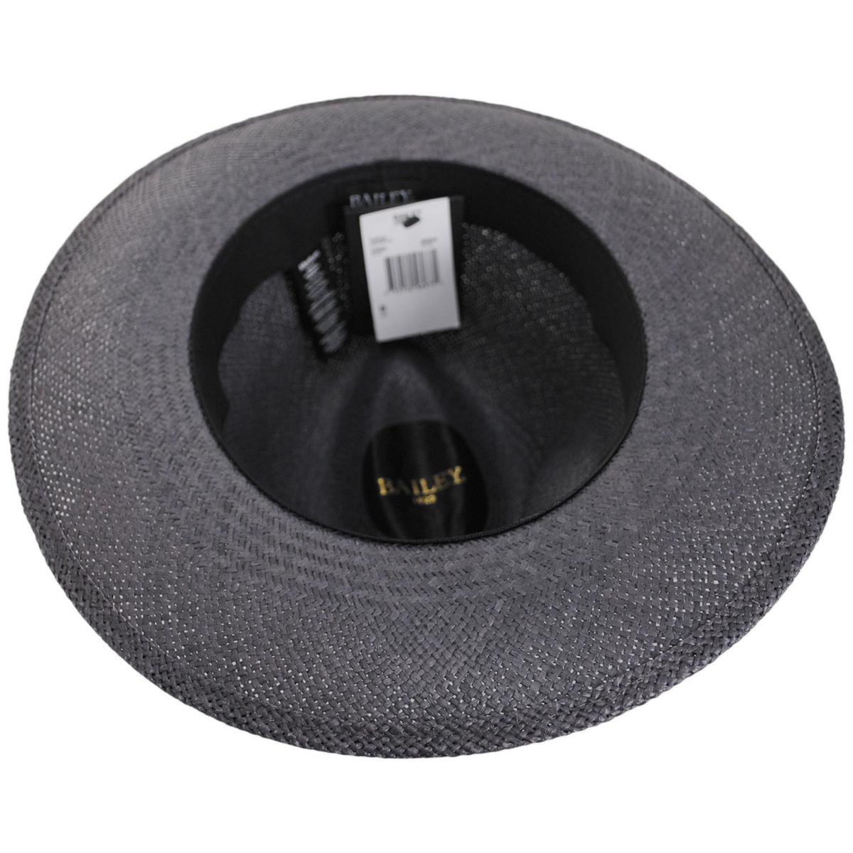 Bailey 1922 | Felton Panama Straw Fedora Hat | 127923 | under | GRAPHITE