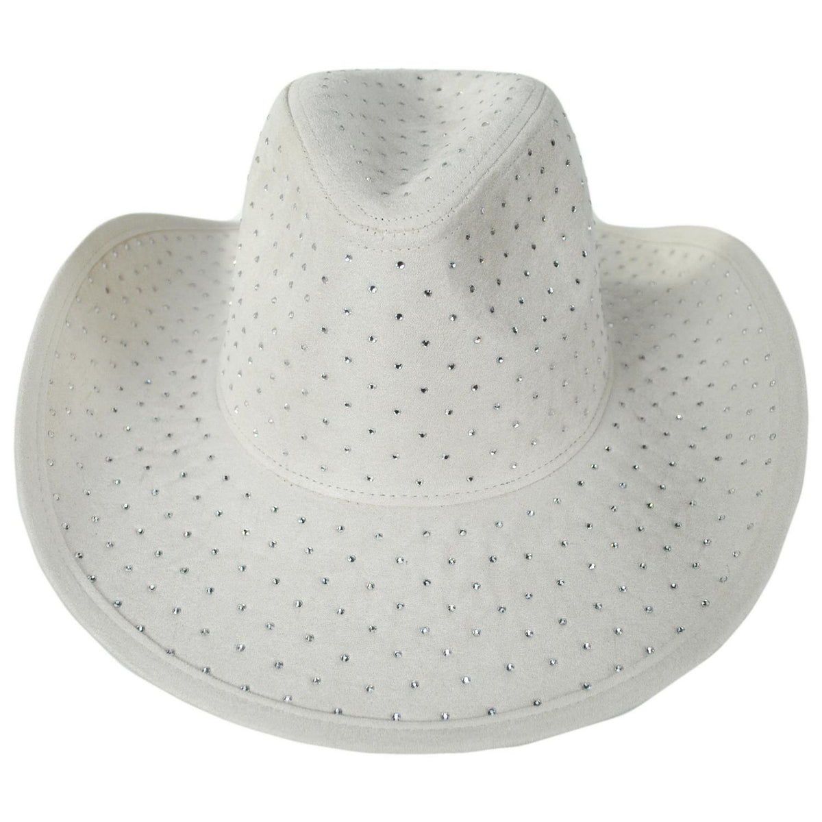 Scala | Joyce Rhinestone Western Hat | 106450 | front | IVORY
